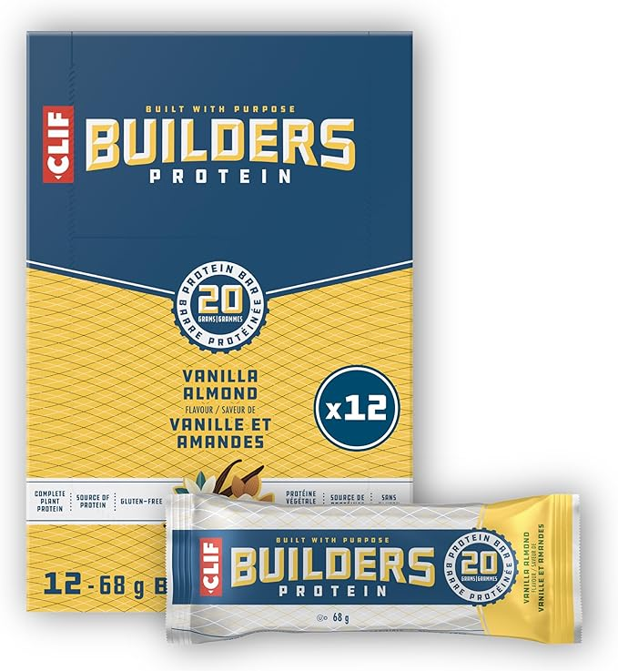 Clif Builders Vanilla Almond 68G 12CT